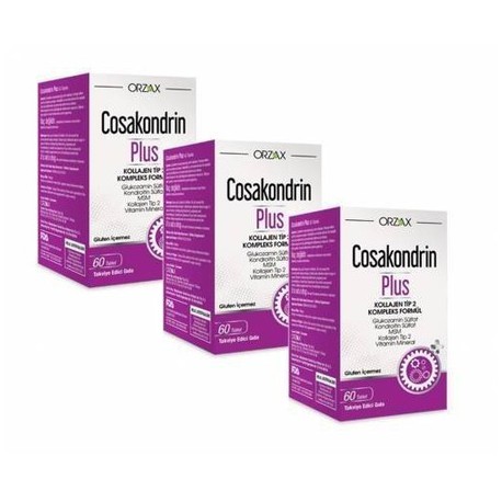 ORZAX Cosakondrin Plus Komplex Formül 60 Tablet - 3 lü Avantaj Paket
